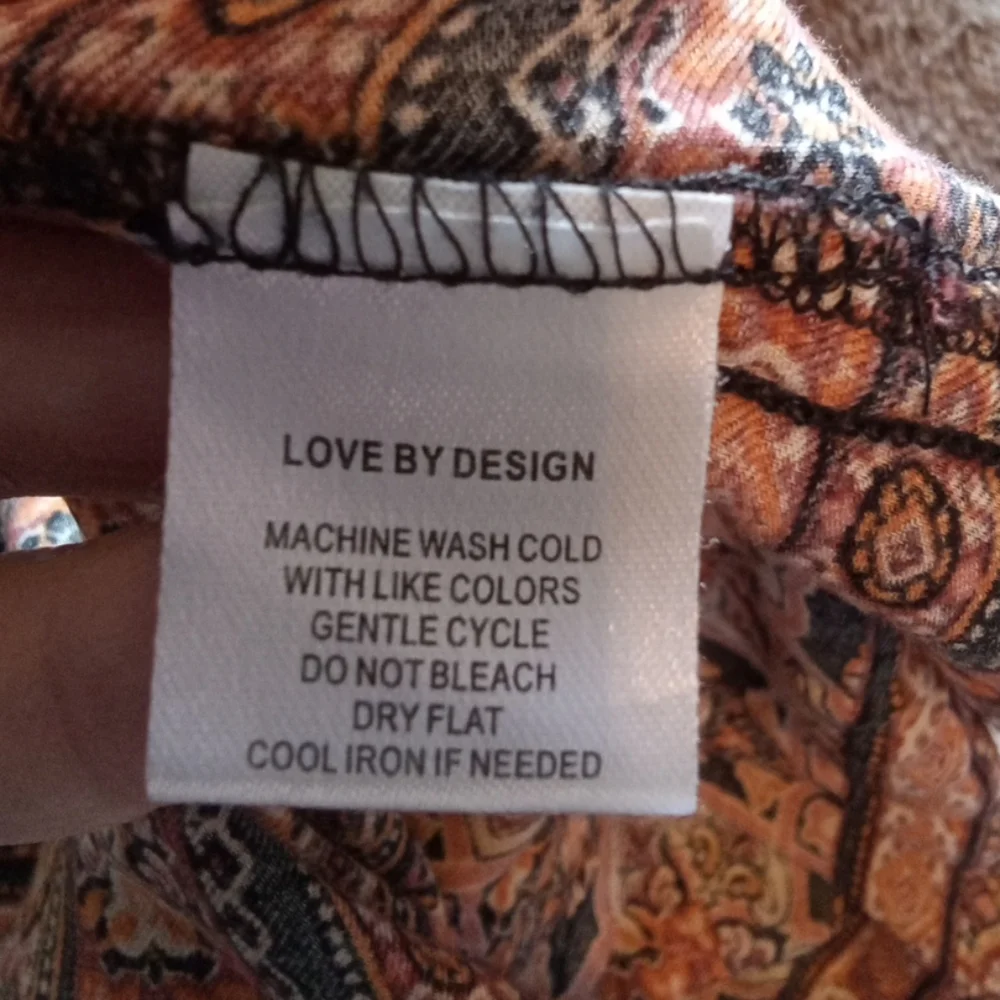 LOVE BY DESIGN XS DRESS GEOMETRIC SHORT LIGHTWEIGHT RAYON - Picture 6 of 6